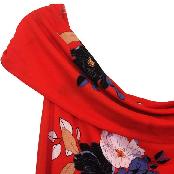 Rachel Roy Off The Shoulder Dress Floral Print Stretch Size 2X NEW - Picture 4 of 5